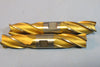 Lot of 2 Niagara 1" 4 Flute 56326 J5 HSCO 2" & 1.75" LOC Used Double End Mill