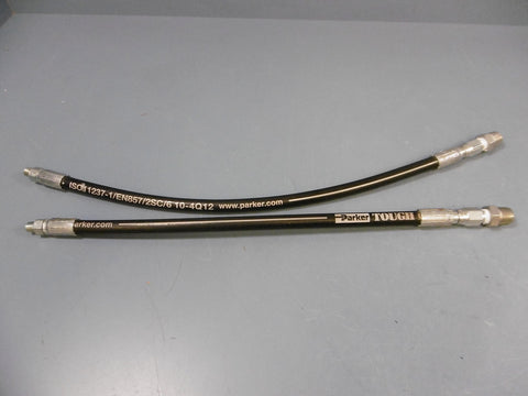 2 New Parker 104Q12 Hydraulic Hose Different Size Hoses