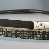 Lot of (3) Gates BX70 Tri-Power Cogged V-Belt 9013-2070