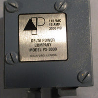 Delta Power Company PS3000 Pressure Switch 115VAC 15A 3000PSI PS3000