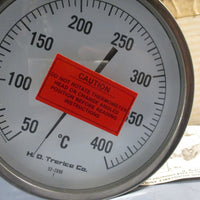 H.O. TRERICE Co. Dial Thermometer 50400 F 522896 w/ 51/2" Adjustable Stem