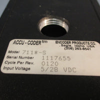 ENCODER PRODUCTS 711S ACCUCODER, ROTARY ENCODER, SHAFT 5/28 VDC