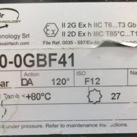 Max-Air UT50-0GBF41 Flanged Aluminum Pneumatic Rack and Pinion Actuator 10bar