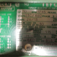Lincoln Electric TFSM1959BC AC Motor 10HP 1745RPM 230/460V 13/8" Shaft Dia