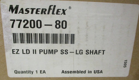 Masterflex EasyLoad II Pump Head 7720080 1/2" Shaft Diameter