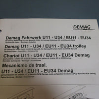 Demag Chain Hoist Trolley Type U/EU 11 DC 1100KG 2400Lb