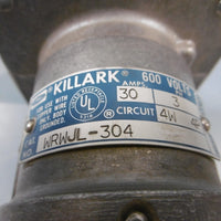 Killark WRWJL304 30A Amp 600V 3ph 4w 4p Arktite Receptacle