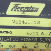 Acopain VB24G110M Regulated Power Supply 6/10 Amp 250 Volt Made in USA