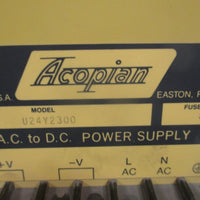 Acopian A.C. To D.C. Power Supply 8A 250V U24Y2300
