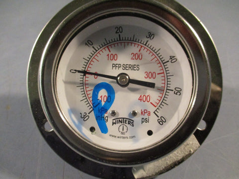 Winters PFP Series Pressure Vacuum Gauge -30-60 PSI