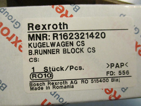 Rexroth R162321420 Runner Block Ball Bearing Slider 25 Size SLS Carbon Steel