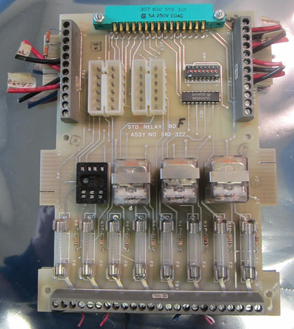 Simplex Standard Relay Board STD Relay BD Assy No. 562322 F (Missing Relay)