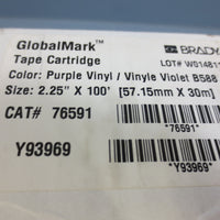 Brady 76591 Tape Cartridge Purple Vinyl 2.25" X 100"