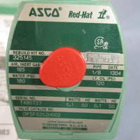 ASCO RED HAT 1/8" SOLENOID VALVE KIT# 325145 SERIAL#T480737 OPSF8262H002