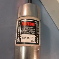Bussmann Fusetron FRS-R-150 Dual Element Fuse, Class Rk5, 150A 600V Time Delay