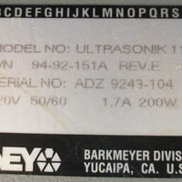 Ney Ultrasonik 100 11QT Ultrasonic Cleaner 9492151A Rev E 120V 200W