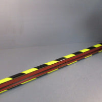 Set of 2 Glow in the dark corner guards (Black on fluorescent Yellow) 39 3/8"