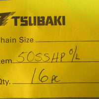 Tsubaki 50SS O/L Offset Roller Chain Link 50SSHP O/L (Lot of 16)