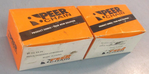 Peer Chain 28268 Offset Link 0.625 in Pitch 0.2 in Pin Dia Lot of 38