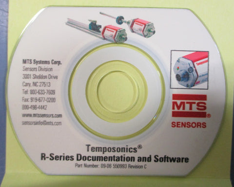MTS Temposonics RPM0180UD511C202211 RSeries Linear Position Sensor w/ Software