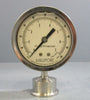 Millipore YY1801020 Sanitary Pressure Gauge 0-100psi Glycerin Filled