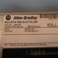 Allen Bradley 2094PRF Kinetix 6000 Bulletin 2094 Slot Filler Ser. A Used