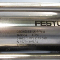 FESTO 160884 Standard Pneumatic Cylinder, Double Acting CRDNG3215PPVA