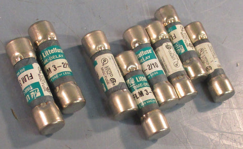 Littelfuse FLM 32/10 Time Delay Fuse 250 VAC 3.2A Lot of 8 FLM32/10
