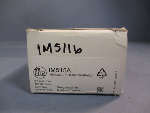 IFM Electric Rectangular Proximity Switch/Sensor 1030vdc IM515A