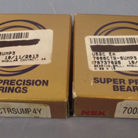 Lot of 2 NSK Super Precision Ball Bearings 7008CTRSUMP4Y