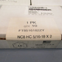 Lot of 6 Screw Cap Qty10 NC8 HC 5/1618 X2 FT8516182ZY