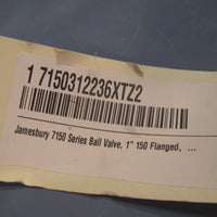 Jamesbury 7150 Extreme Duty Stainless Ball Valve, 1" 150 Flanged 7150312236XTZ2