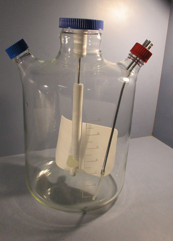 Bellco Heavy Glass Vessel 15 liter With Cap Micro Carrier Spinner Flask