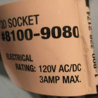 Tolomatic 81009080 QD Socket Female Straight Conn 120VAC/DC 3A (Lot of 2)