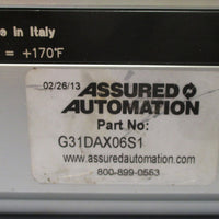 Assured Automation PS060 G31DAX06S1 w/ RB 2" OD  Ball Valve 11/2" NPT