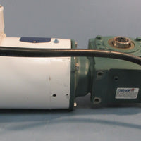 Baldor VWDM3546 Washdown Motor w/ Dodge Tigear 2 20Q25H56 Gearbox 11/4" Bore