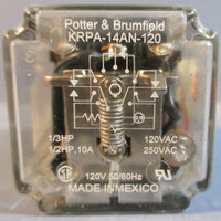 Potter & Brumfield KRPA14AN120 Relay (Lot of 2) And KRPA11AN120 Relay (1)