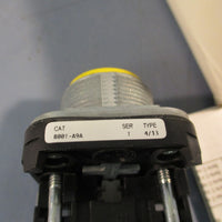 Allen Bradley 800TA9A Yellow Flush Head Push Button Series T Nonilluminated