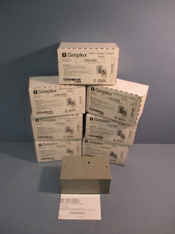 Lot of (7) SIMPLEX 20889008 MultiVoltage Control Relay, Enclosured Mounted