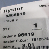 Hyster Rectifier Silicone Controlled 0368919