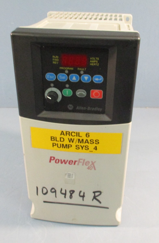 ALLEN BRADLEY 22B-B033N104 /SERIES A POWERFLEX 40 AC DRIVE 7.5kW/10HP/3 PHASE