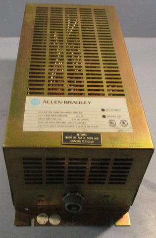 Allen Bradley 1336MOD0KB005 Ser D Dynamic Brake Module 680750 VDC 2.5 ADC