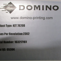 Domino Type SH/MR/HD Shaft Encoder Assembly 78208 2362PPR