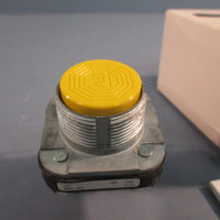 Allen Bradley 800TA9A Yellow Flush Head Push Button Series T Nonilluminated