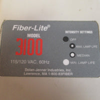 Dolan Jenner Model 3100 Fiber Optic Illuminator 115/120VAC, 60Hz Used