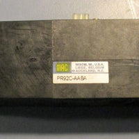 Mac Valves inc PR92CAABA Pneumatic valve 111569 Single Solenoid