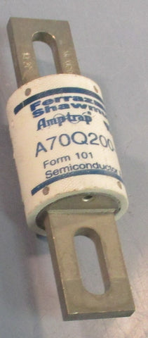 Ferraz Shawmut Amp-Trap A70Q200-4 Semiconductor Fuse 200A 700VAC 650VDC
