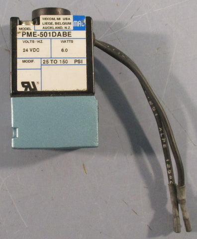 Mac Valves PME501DABE Solenoid Valve Coil 25150PSI 24VDC 6W