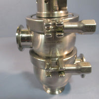 PENTAIR SUDMO SVP DIVERTER SANITARY CONTROL VALVE 6BAR 1.5" 316 SS BODY 2344333