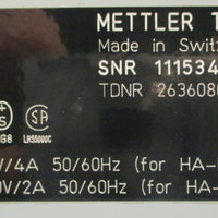 Mettler Toledo HR73 Halogen Moisture Analyzer w/ Power Cord 100120/200240V